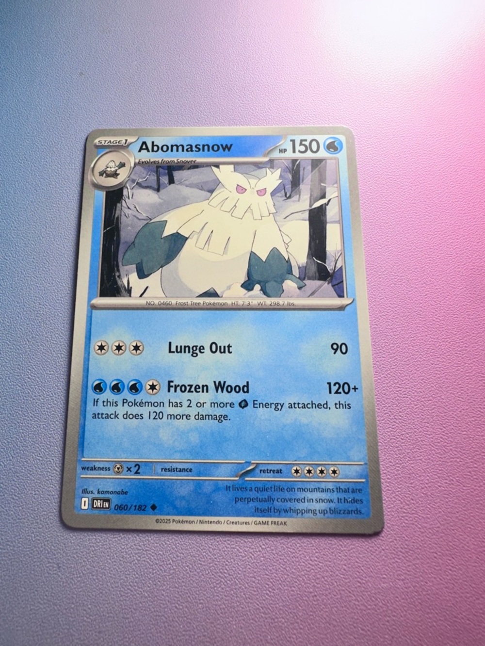 abomasnow - 060/182 (uncommon) — pokemon: destined rivals